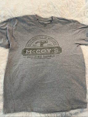 McCoys Gray Logo Crewneck Tee size medium